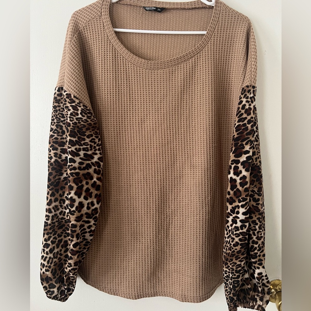 SHEIN Curve Waffleknit sweater